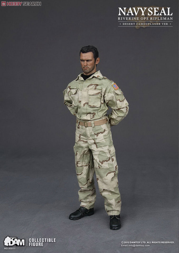 DAMTOY 1/6 Navy Seal Riverine OPS Rifleman Desert Camouflage ver