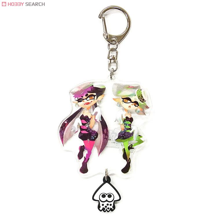 スプラトゥーン イカす ラバーつき アクリルキーホルダー シオカラーズ