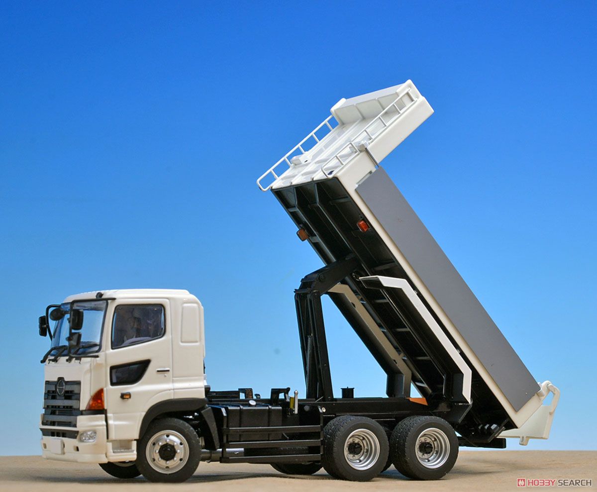 日野プロフィアFS 6×4 ダンプトラック白 フルキャブ 標準ルーフ (黒