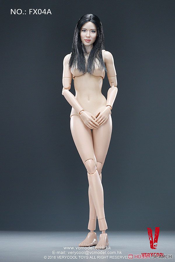 ベリークール 1/6 女性素体 Ver.3.0 ストレートヘア アジア女性ヘッド