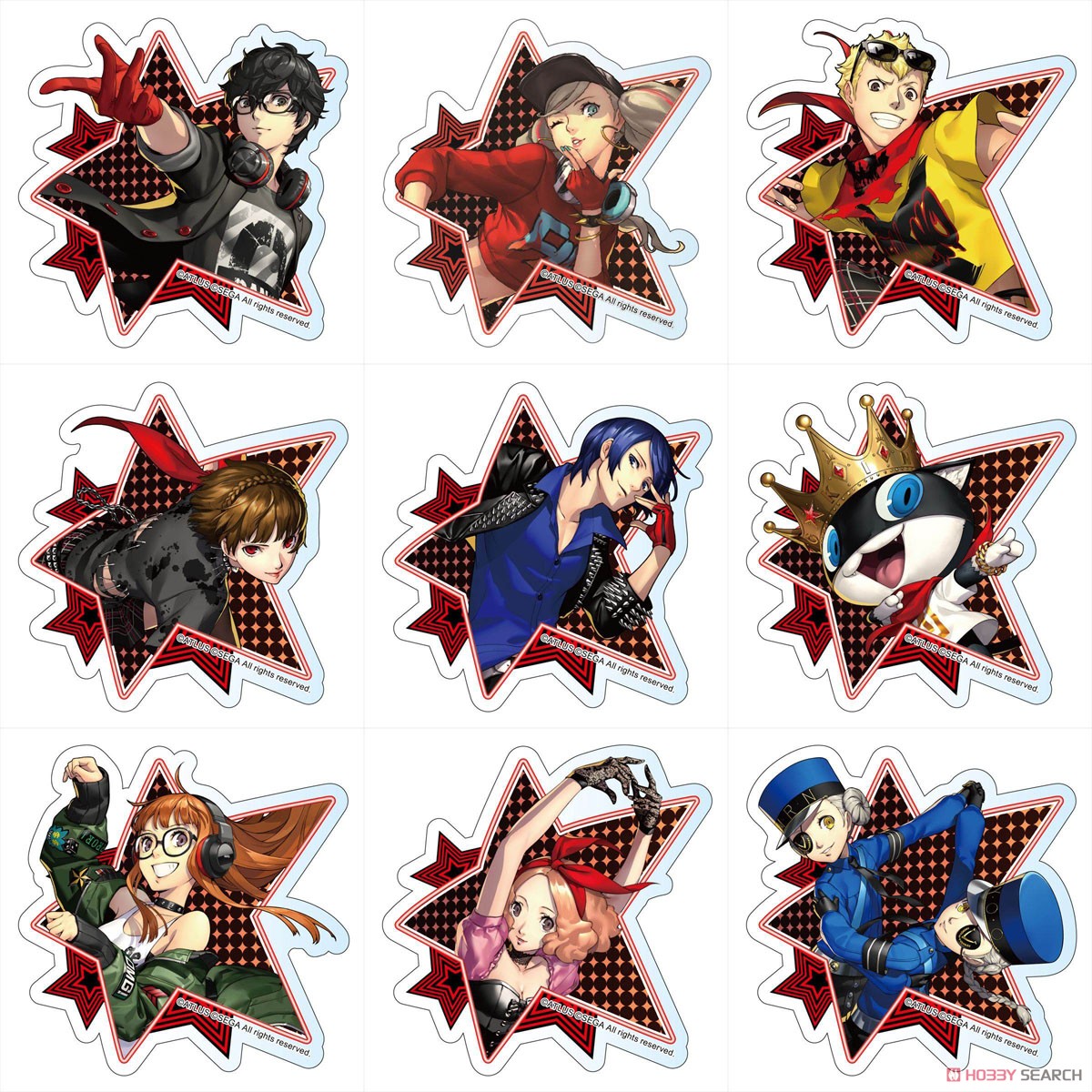 ペルソナ5 ダンシング・スターナイト アクリルバッジ (9個セット