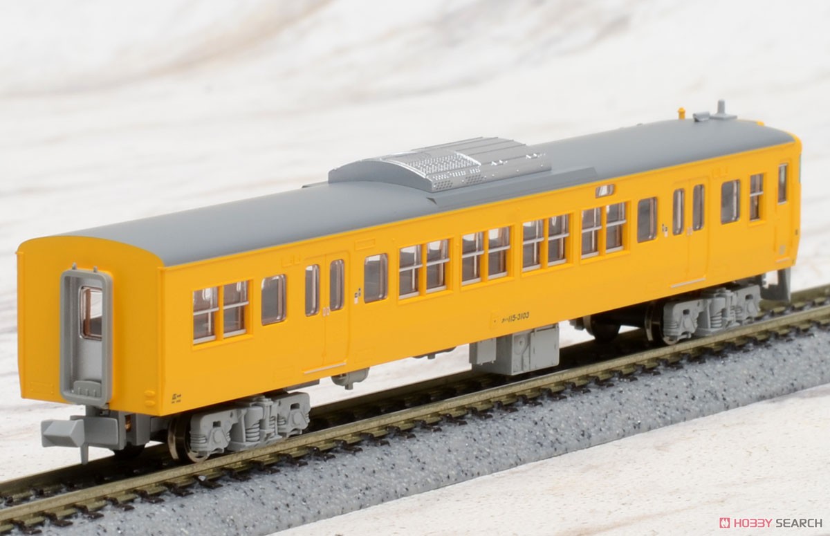 115系3000番台 濃黄色 クーラー交換車 (4両セット) (鉄道模型