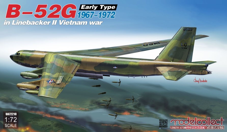 B-52G Early Type in Linebacker II Vietnam War 1967-1972 (Plastic