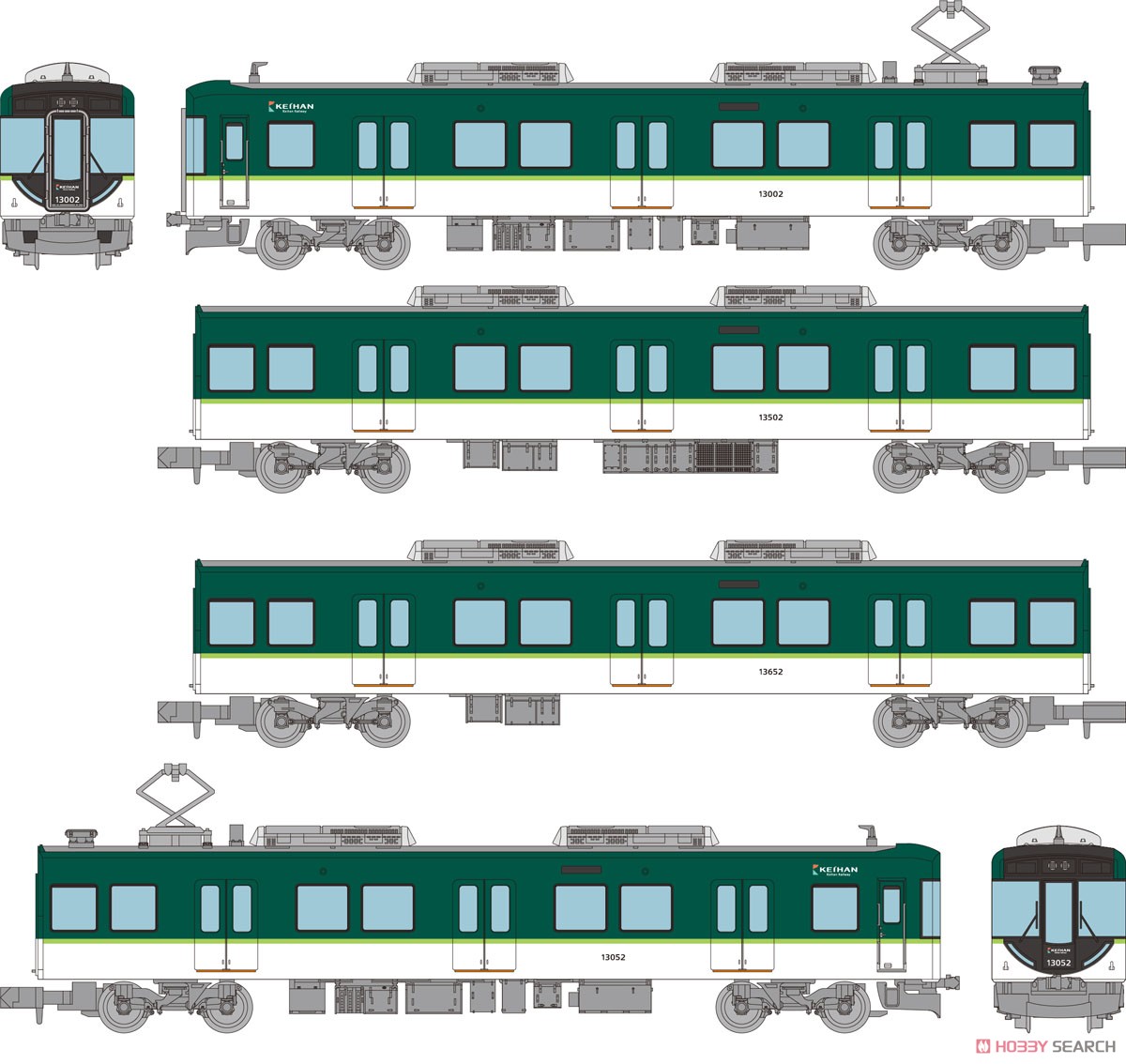 鉄道コレクション 京阪電車 13000系 4両セットB (4両セット) (鉄道模型
