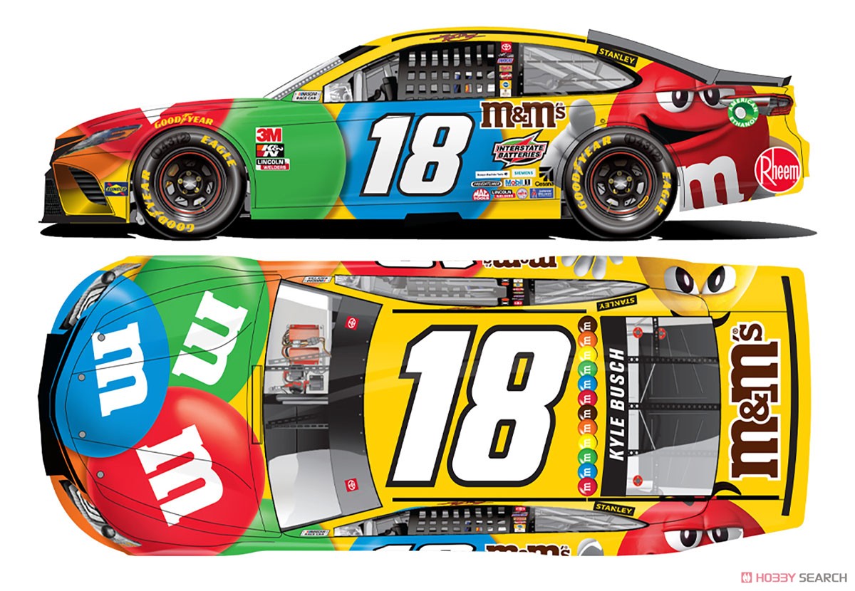 カイル・ブッシュ` M&M`s トヨタ カムリ NASCAR 2020 (ミニカー