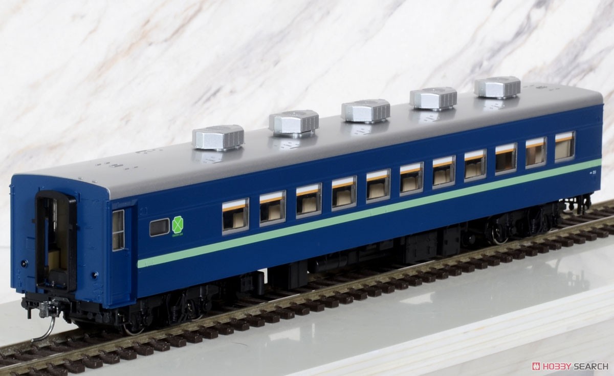 16番(HO) 国鉄 スロ81系 お座敷客車 (緑帯) セット (6両セット) (鉄道