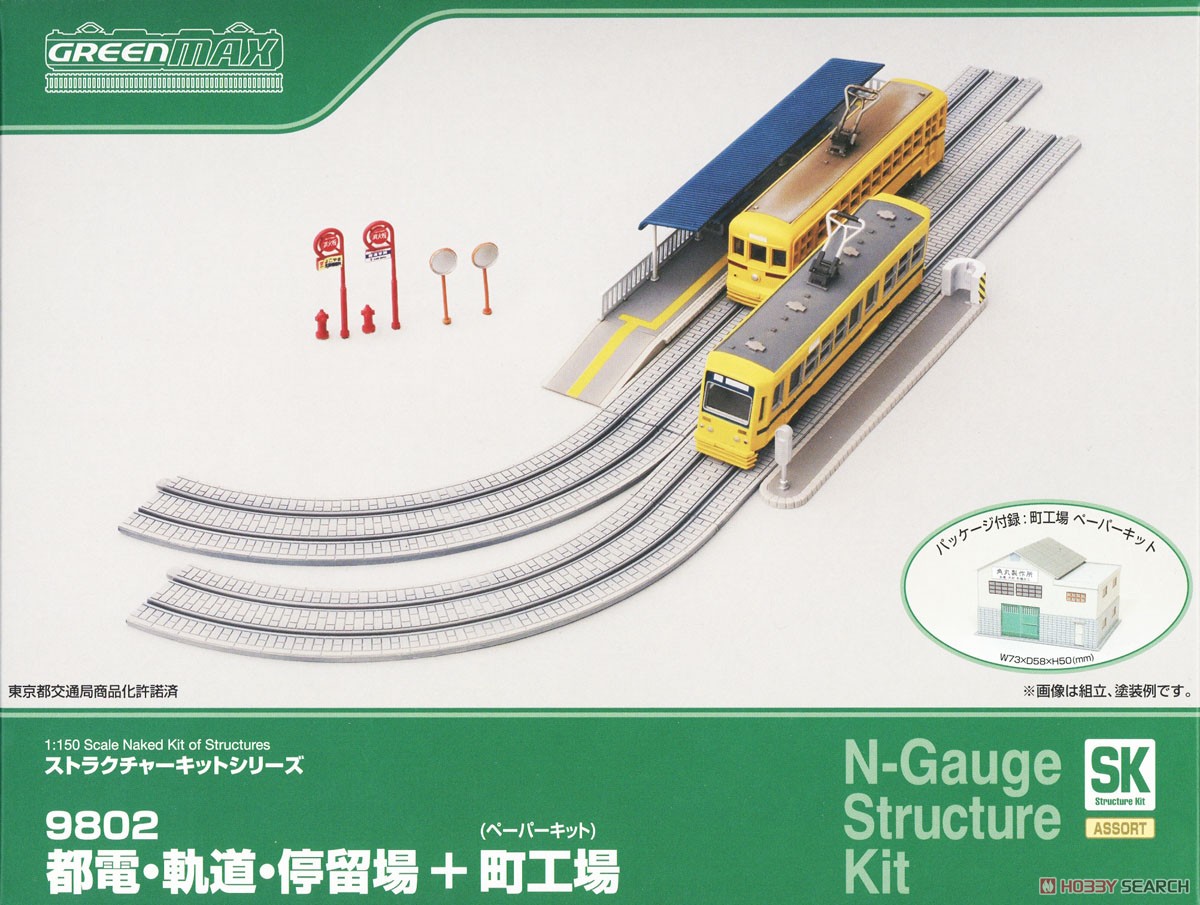 都電・軌道・停留場＋(ペーパーキット)町工場 (組み立てキット) (鉄道