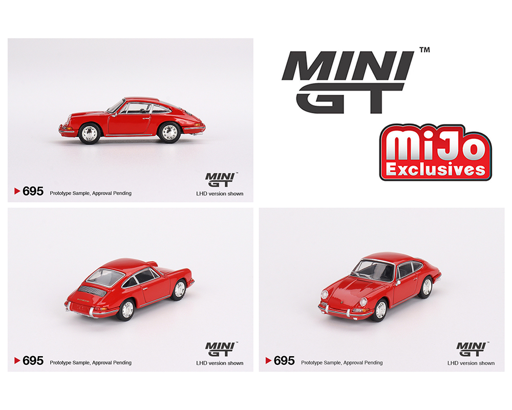 MINI GT 1/64 1963 PORSCHE 901 SIGNAL RED / *FREE USA SHIPPING-www