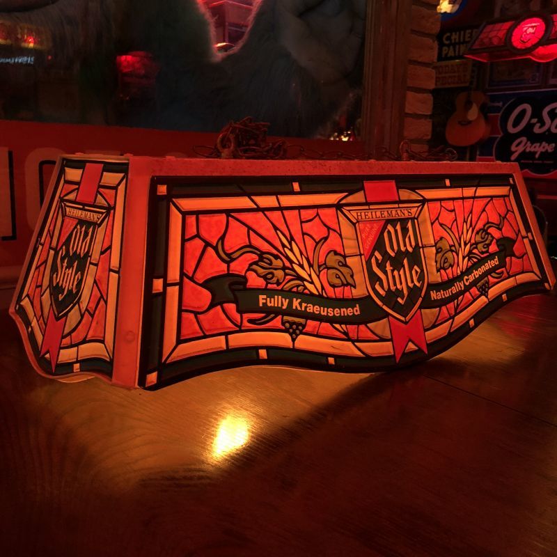 Vintage Old Style BEER Billiards Pool Table Bar Light Sign (S098