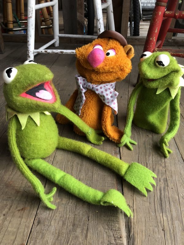 70s Vintage FP Muppets Fozzie Bear Puppet doll (B388) - 2000toys