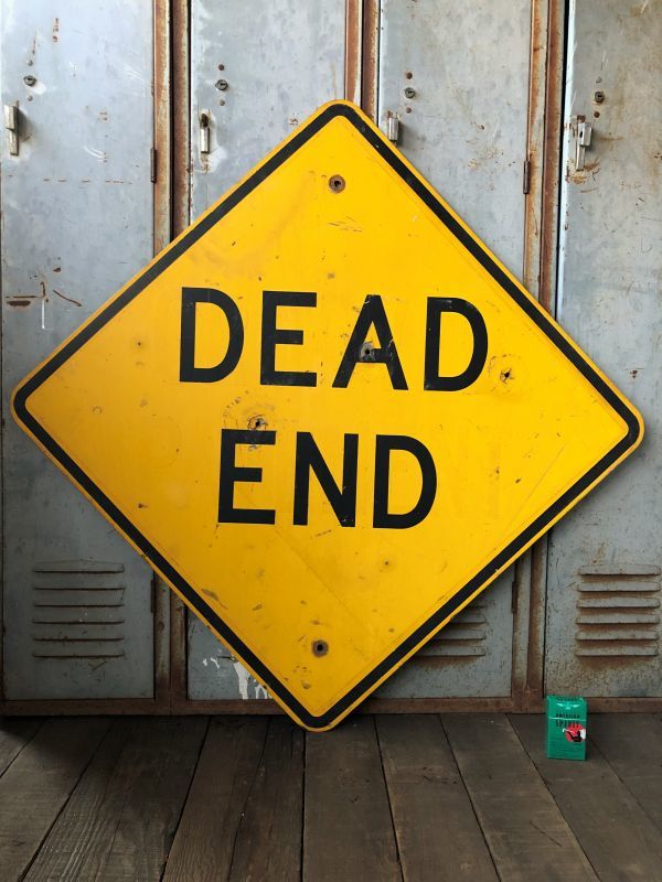 Vintage Road Sign DEAD END (T620) - 2000toys Antique Mall