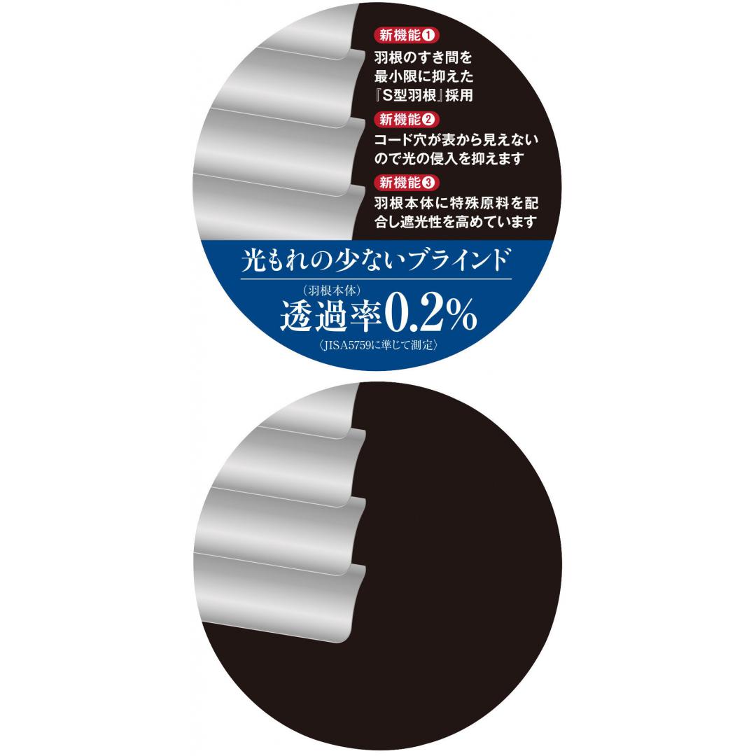 遮光性の高いプレミアムブラインド 165×138 WH | TWO-ONE STYLEネット