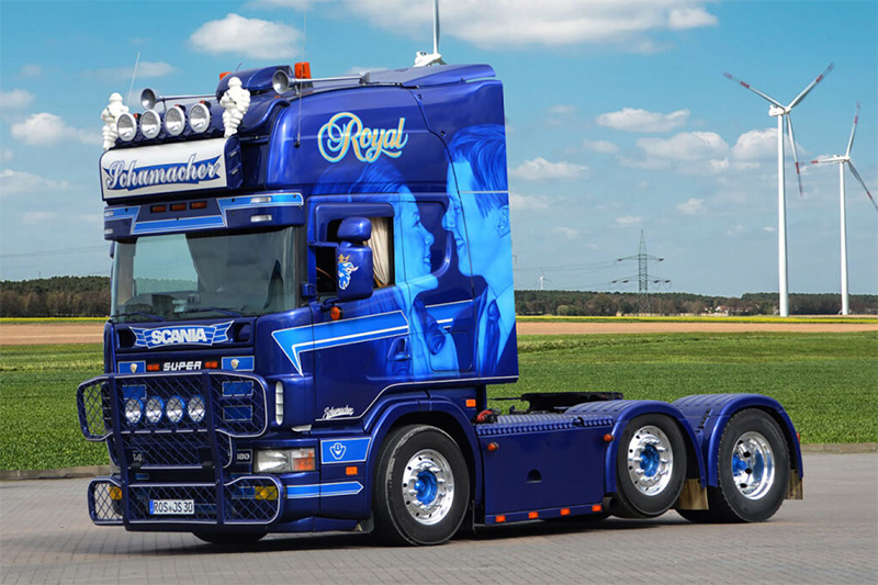 WSI Model Schumacher Scania 4 Series Topline 6x2 Twin - 01-4266