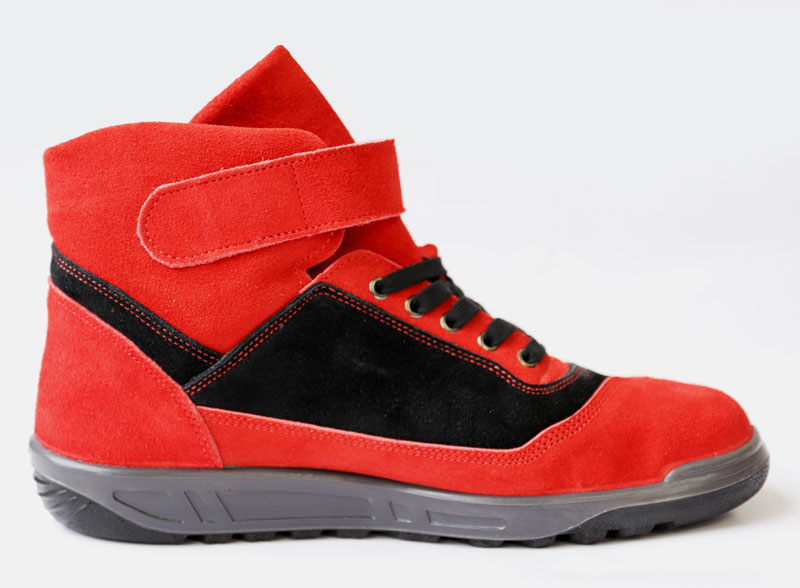 JIS】青木安全靴 ATENEO ZR-21RB ベロア×ベロア レッド×ブラック 商品