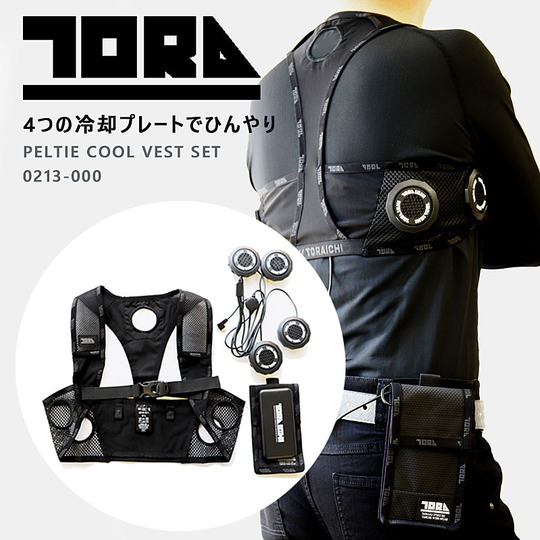 寅壱 0213-000 ペルチェベストセット 【4つの冷却プレートでひんやり