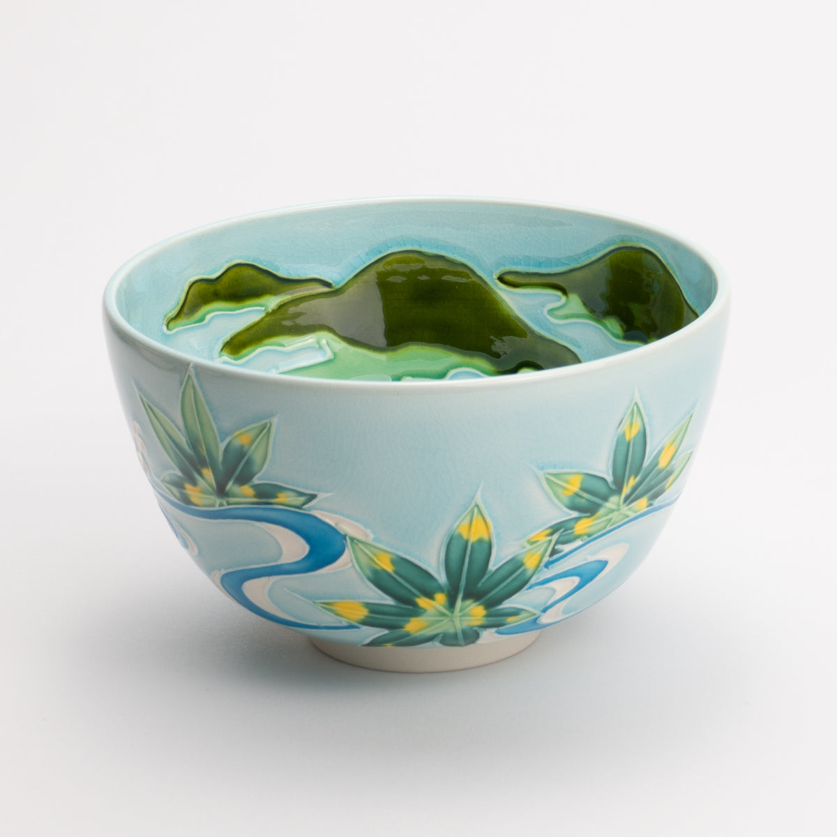 柊木緑交趾小皿10枚 京焼 柊木緑交趾小皿10枚 京焼