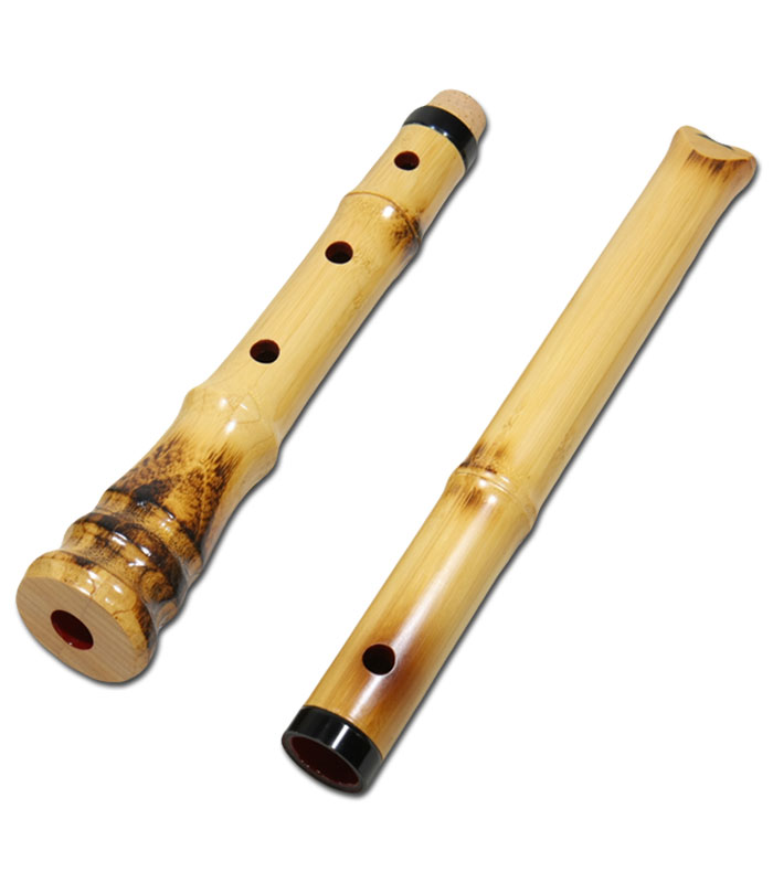 0153-19kol1蝴蝶宝尺八（合竹）指穴修正 ワダ楽器-蝴蝶宝 木管尺八・し