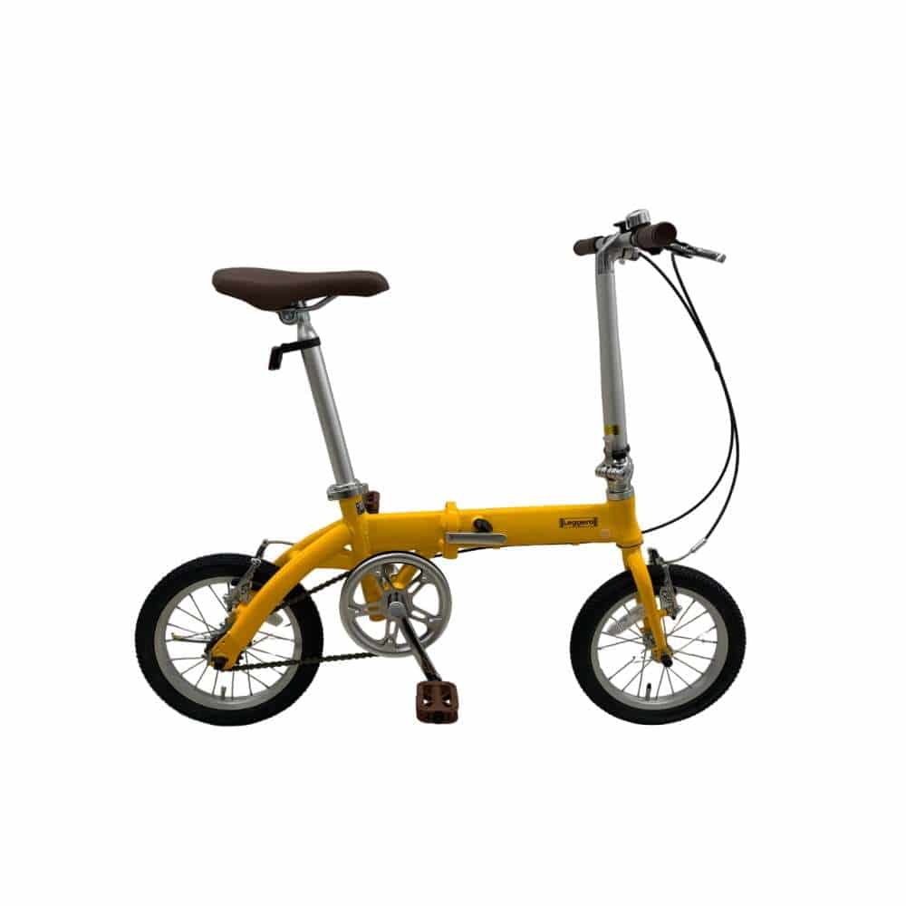 SOUTHERNPORT 14型アルミ折りたたみ自転車 イエロー(イエロー): カー