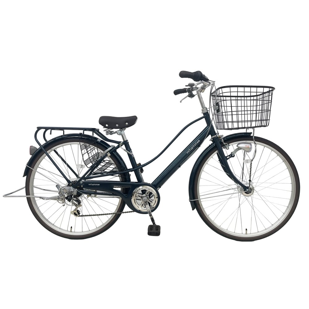 26型軽快車外装6段 オートライト ブルー(ブルー): カー・自転車