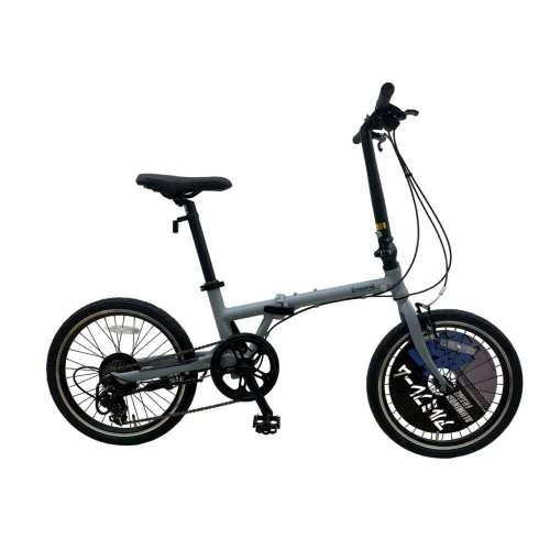 SOUTHERNPORT 20型アルミ折りたたみ自転車 外装7段 グレー: カー