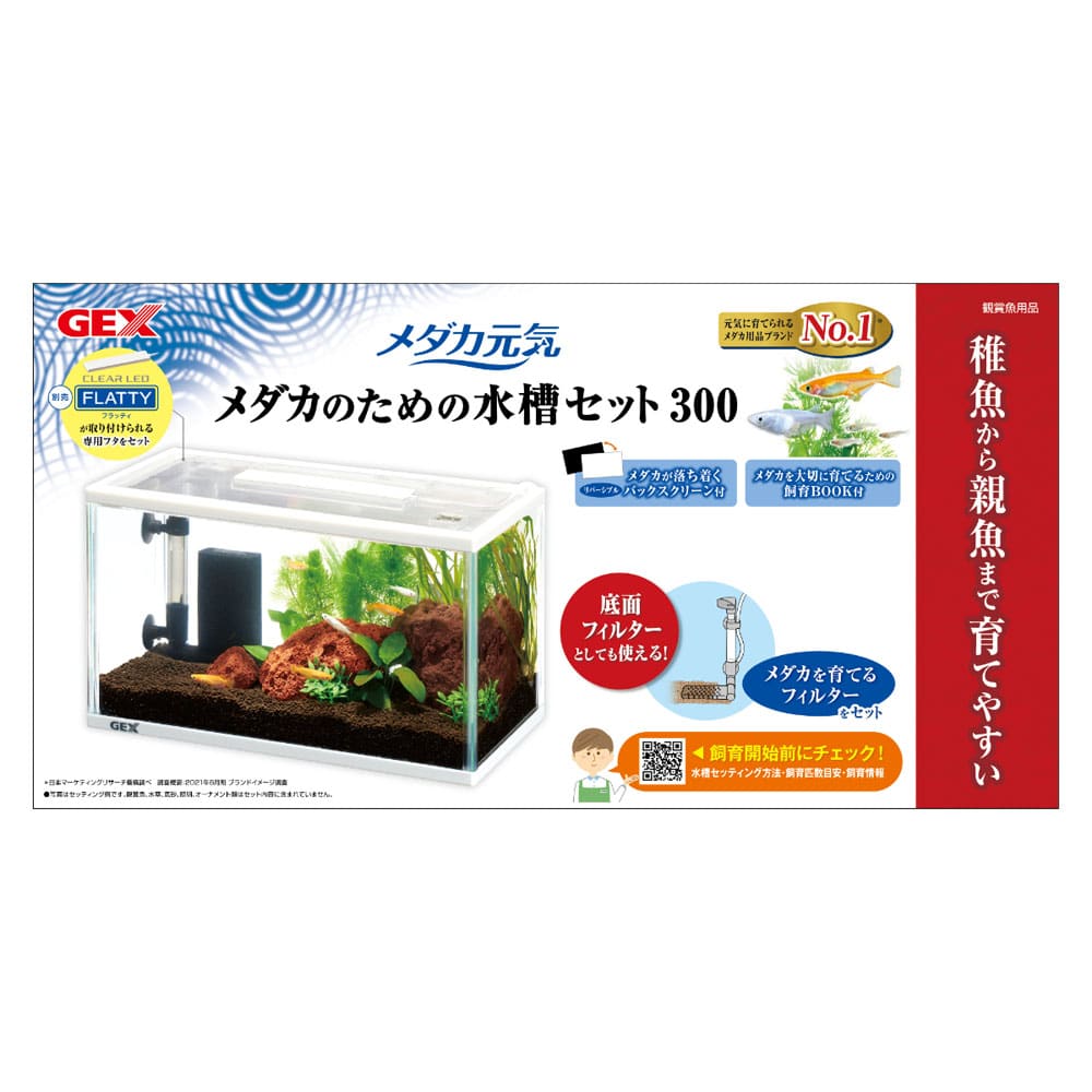 ジェックス メダカ元気 メダカのための水槽セット300: ペット