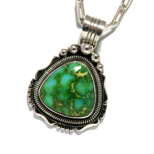 ターコイズ ペンダント インディアンジュエリー ナバホ族、ターコイズ