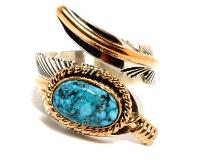 フェザーリング、インディアンジュエリー、羽型ジュエリー、Harvey Mace