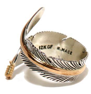 Harvey Mace（ハービー・メイス）作の フェザー型のリング