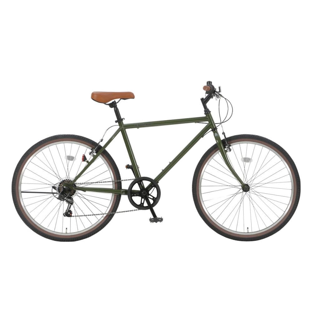 ナチュラルシーズン マウンテンバイク 26インチ マットカーキ 266