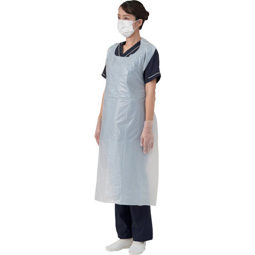 竹虎 ビニールエプロンP ホワイト 50枚入＿ の通販