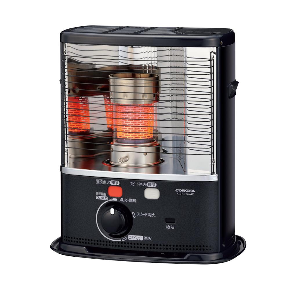 コロナ 石油ストーブ 自然通気型開放式 KCP296WY 黒木目 コロナ 石油