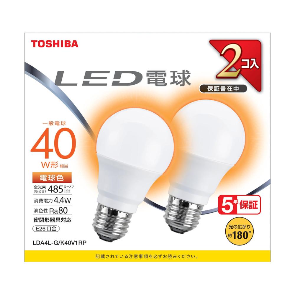 東芝 LED電球 広配光 60W形 昼光色 2個入り LDA7D－G