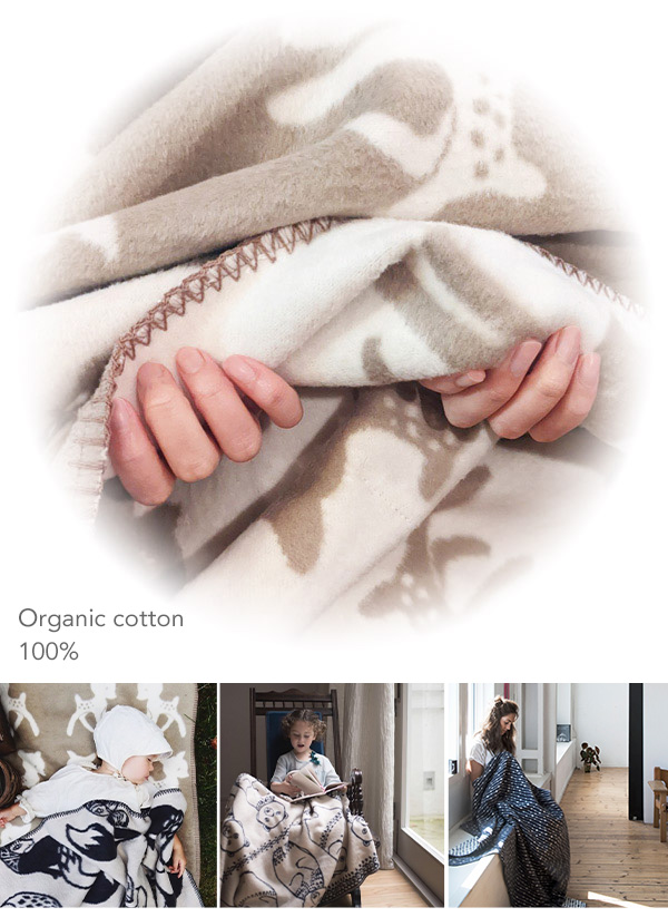 ファブラスグース Traversed ブランケット120x150 グレーベージュ