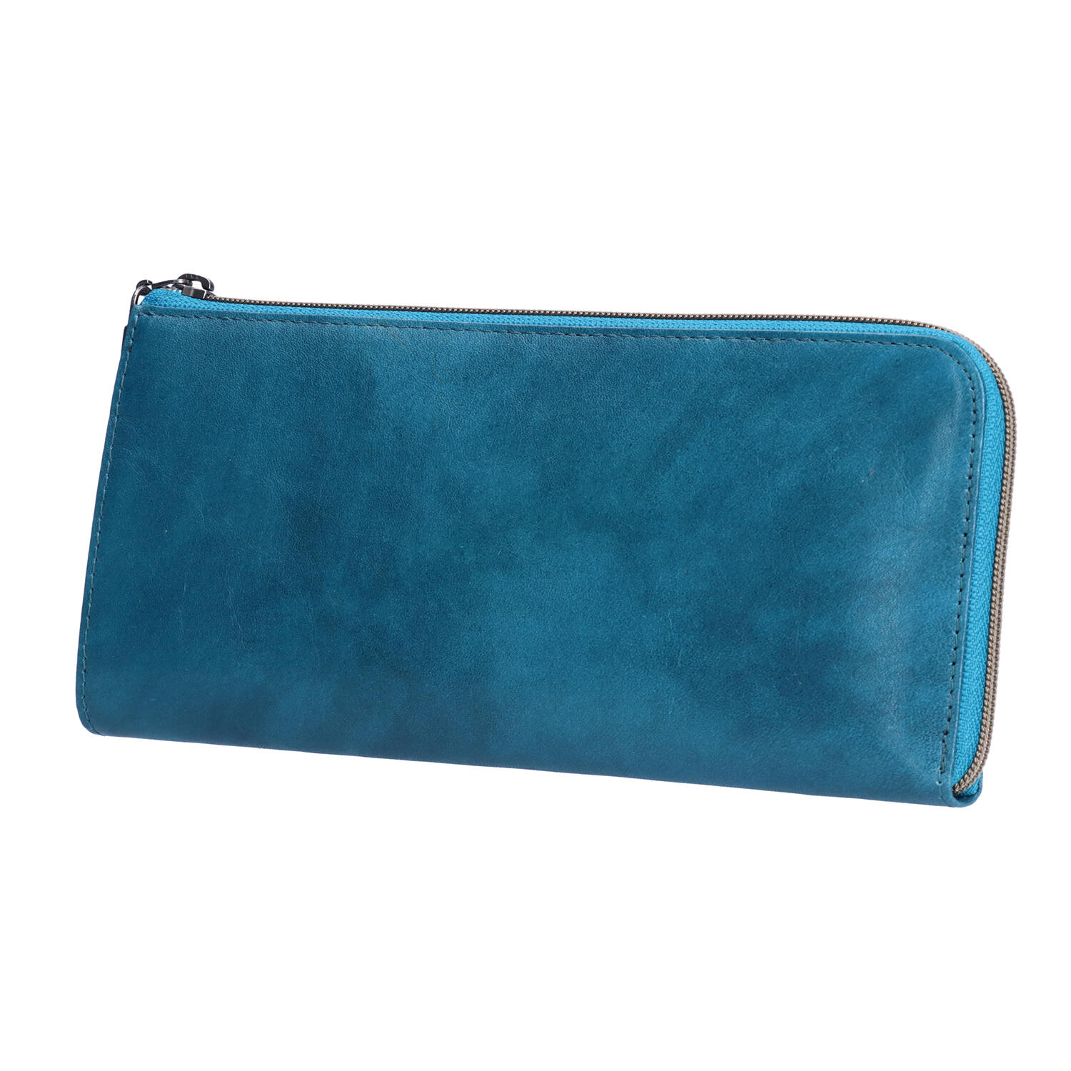 牛革 薄マチ L字ファスナー長財布 | 有限会社 清川商店 | Japan