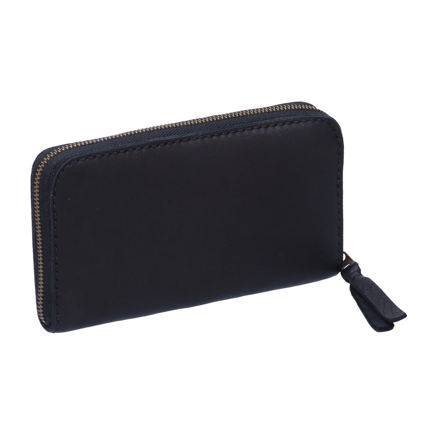 総手縫い 鹿革 牛革 ラウンドファスナー 長財布 | 株式会社 KAZINO