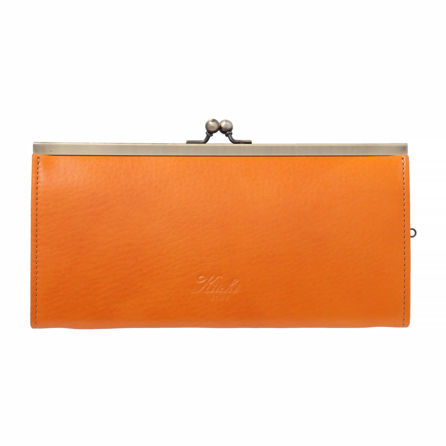 口金式 国産金具 牛革 がま口 薄型 長財布 | 株式会社 喜市 | Japan