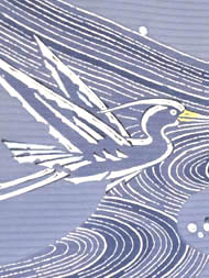 親鸞聖人越後七不思議図、絹地に山田邦人の真作、送料無料 親鸞