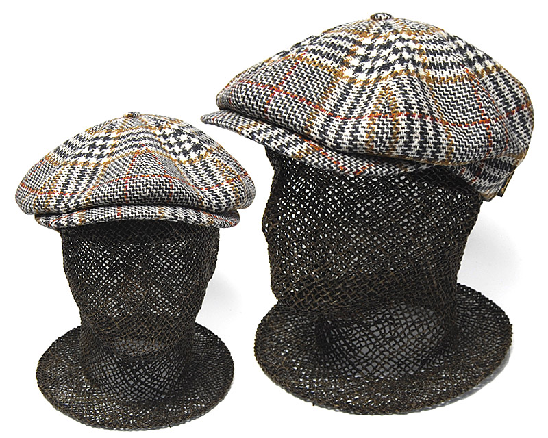 イタリア Borsalino(ボルサリーノ) チェック8枚はぎハンチング B15113