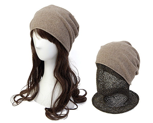 cableami(ケーブルアミ) カシミアニットキャップ カシミヤニット帽