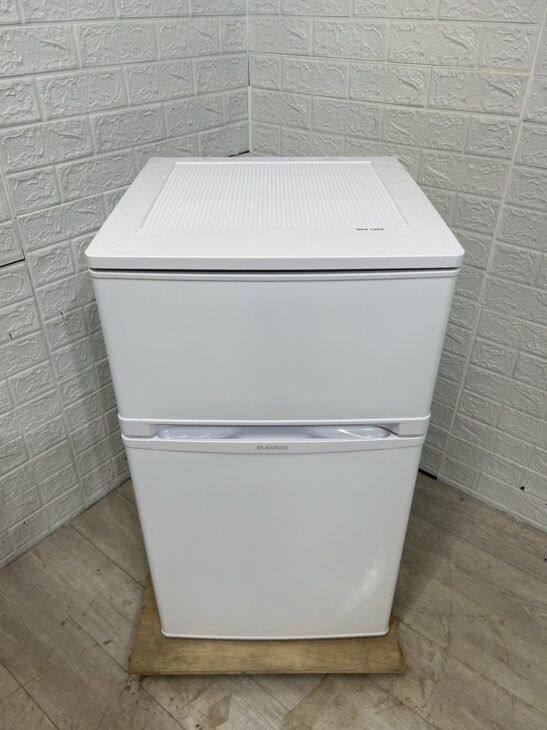 2023年製のELSONIC（エルソニック）2ドア冷蔵庫 EJ-R832W【出張買取