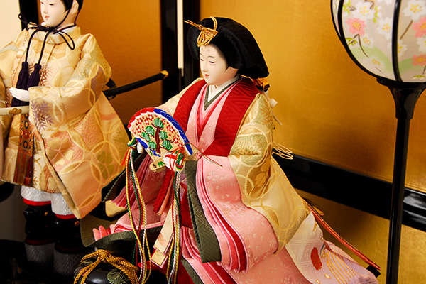 K-15 平飾り 雛人形 京都西陣帯【佳月オリジナル】｜雛人形、五月人形