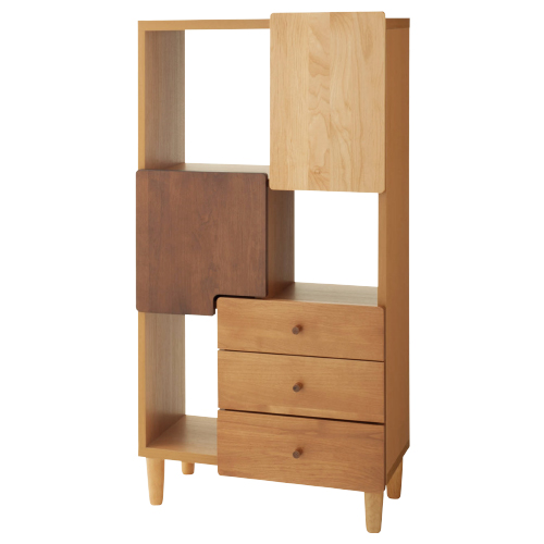 オスロ リビングチェスト ハイタイプ 幅480 奥行320 高さ1170 MKO-50LC