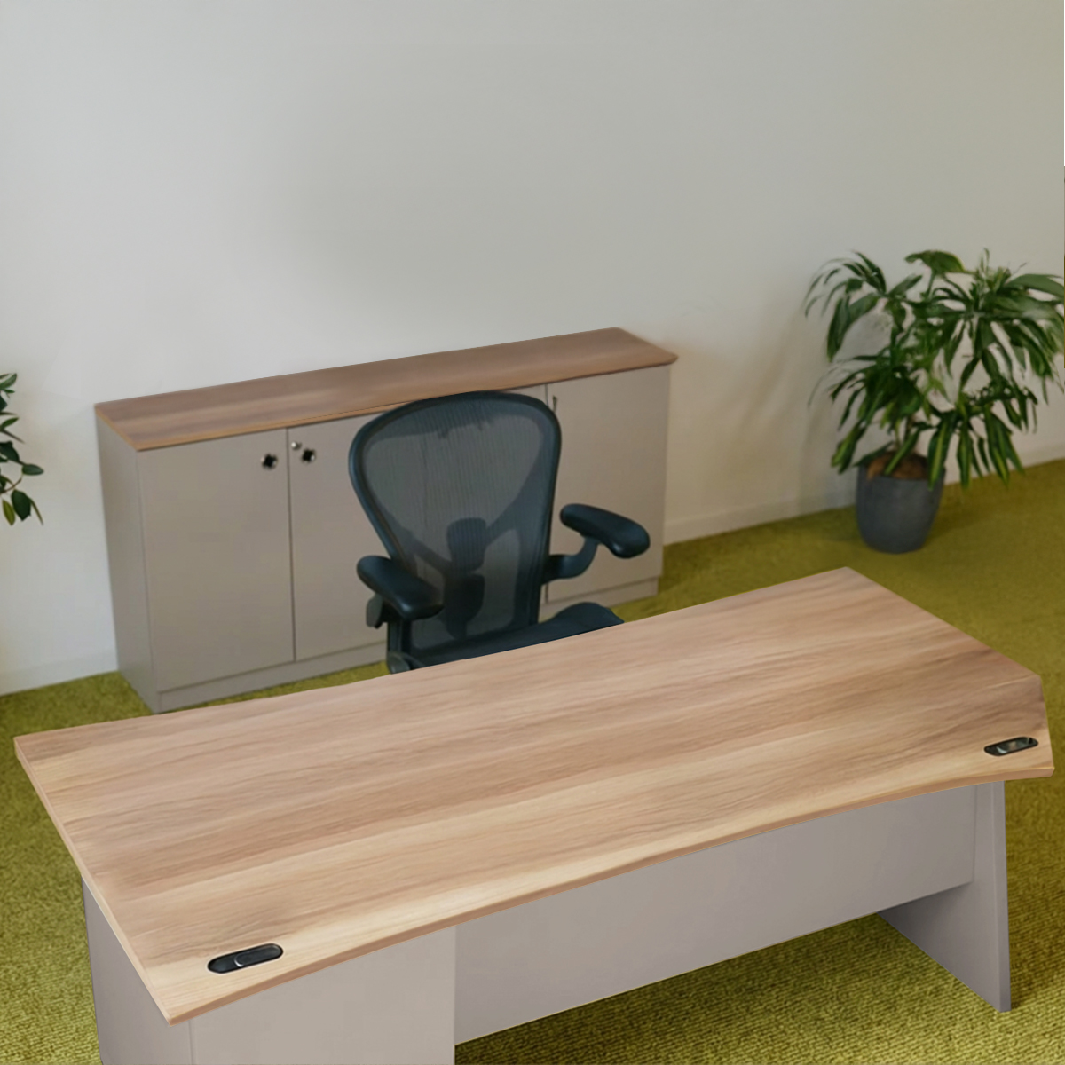 arbre アーブル 片袖デスク 幅1800 奥行850 高さ720 MKAB-1885-GRW