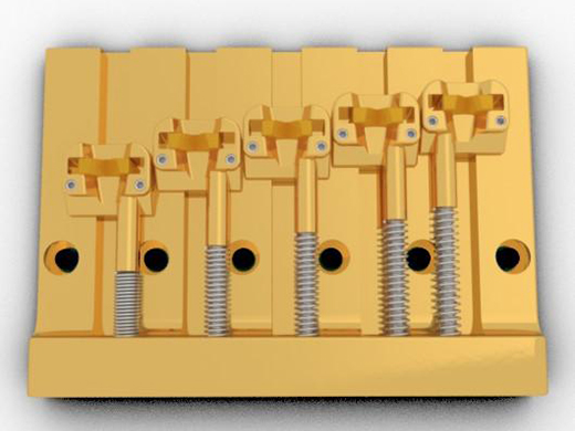 5 String KickAss™ Bass Bridge Gold | Hipshot | 取扱いブランド