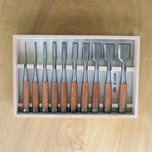 田齊 面取り磨き鑿 追入鑿 42mm | 鉋や寸八