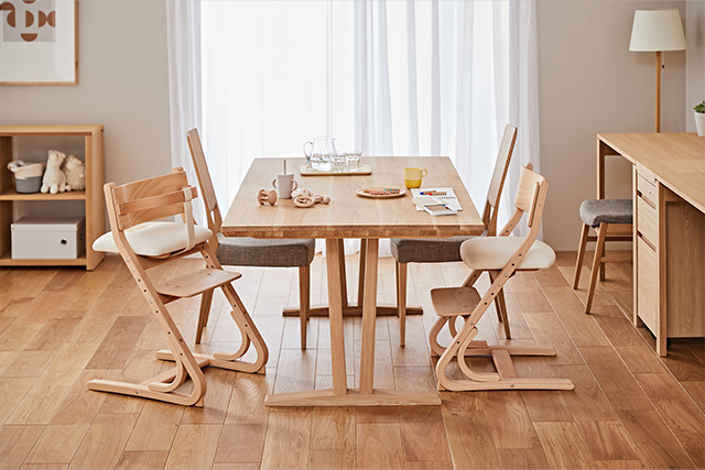 ③椅子 送料無料 カリモク 学習机4点セット ナチュラル 強机 88321