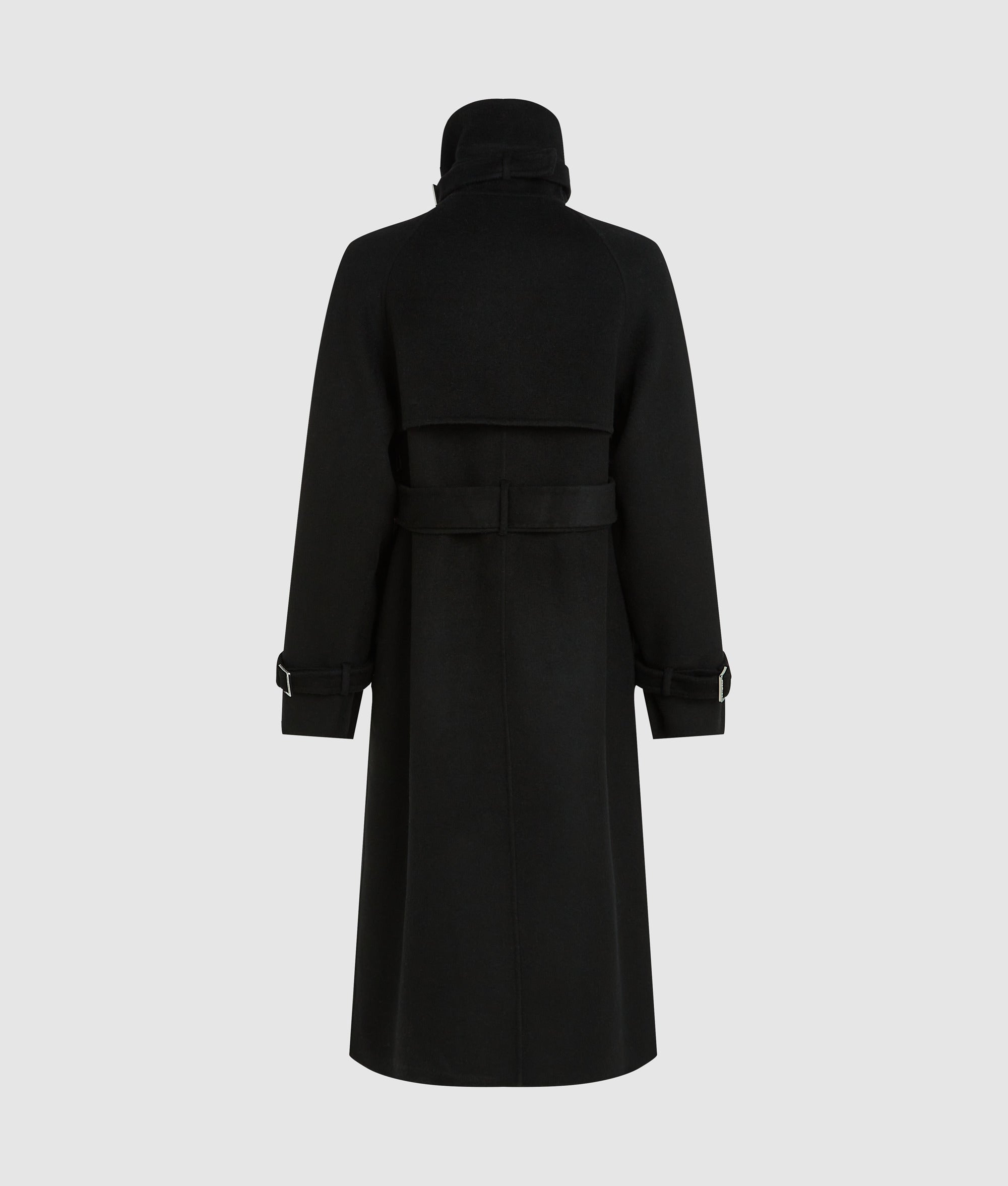 Karl Lagerfeldロングケープコート Belted long coat | Black | Women