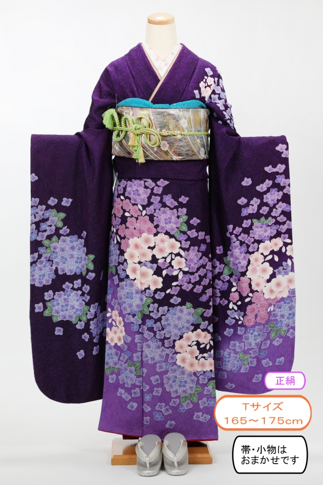 振袖レンタルは『かしいしょうの和楽』｜fs156【振袖レンタル】紫ラメ