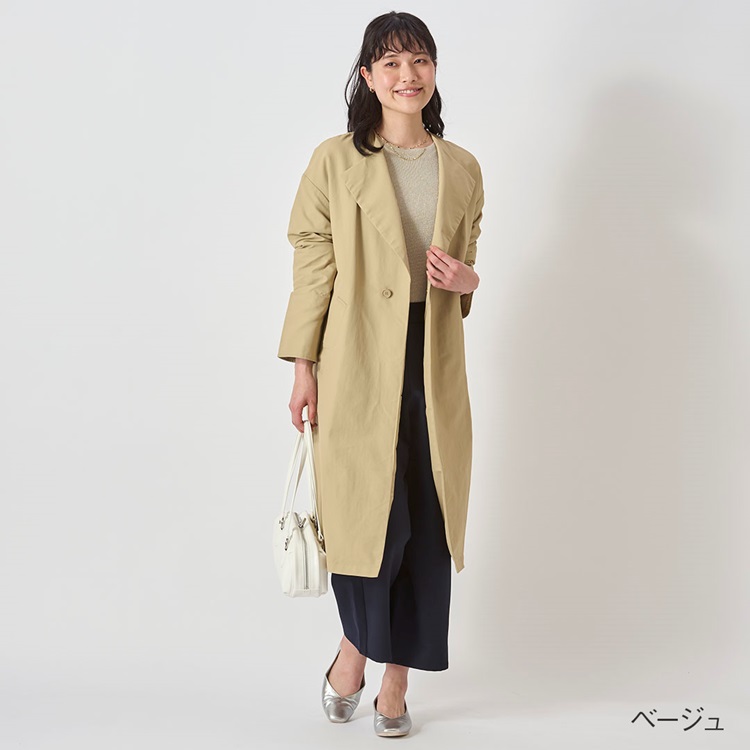 綾瀬はるか着用】ENFOLD ダブルフェイス立体ポケットロングコート 38