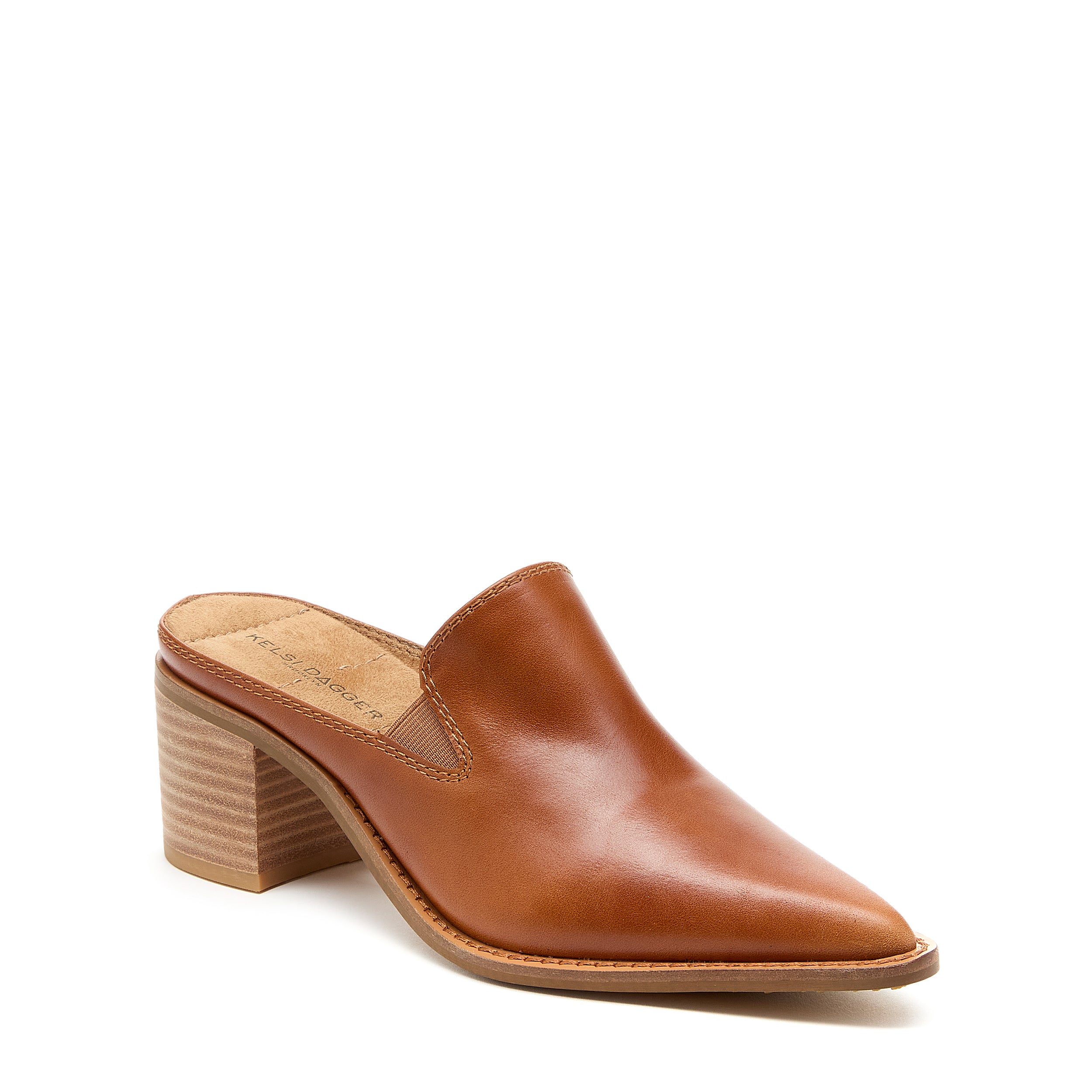 Kelsi Dagger Brooklyn Women's Mason Caramel Pointed Toe Mules